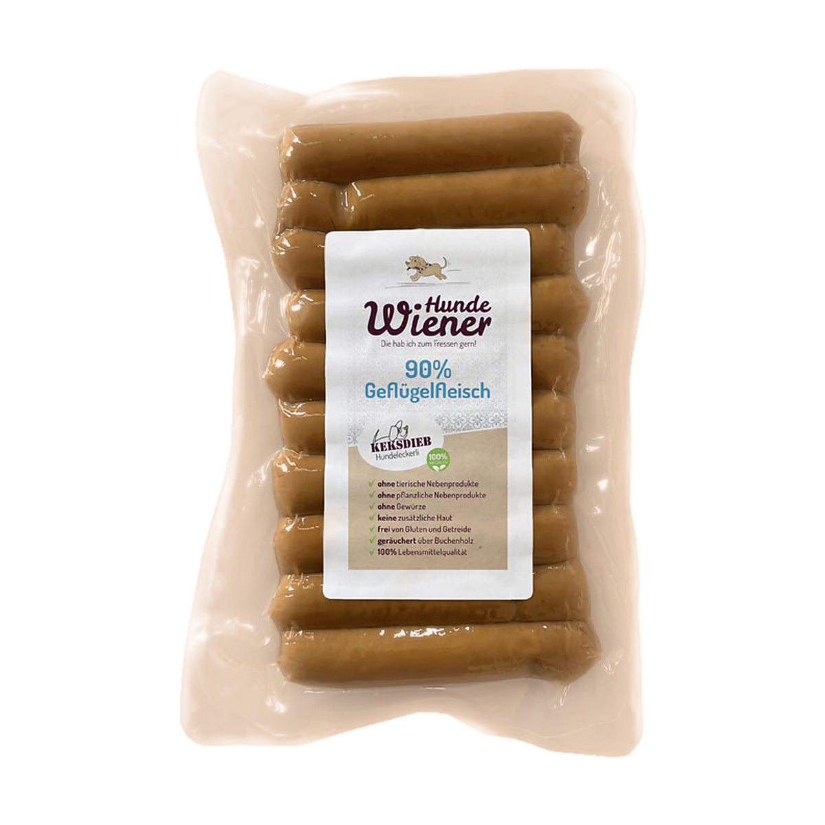 Keksdieb Hunde-Wiener Geflügel 180-g-Packung