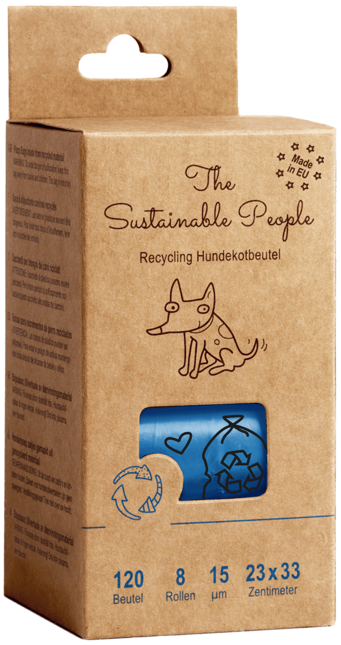TSP Recycling-Hundekotbeutel, Box mit 120 Stück