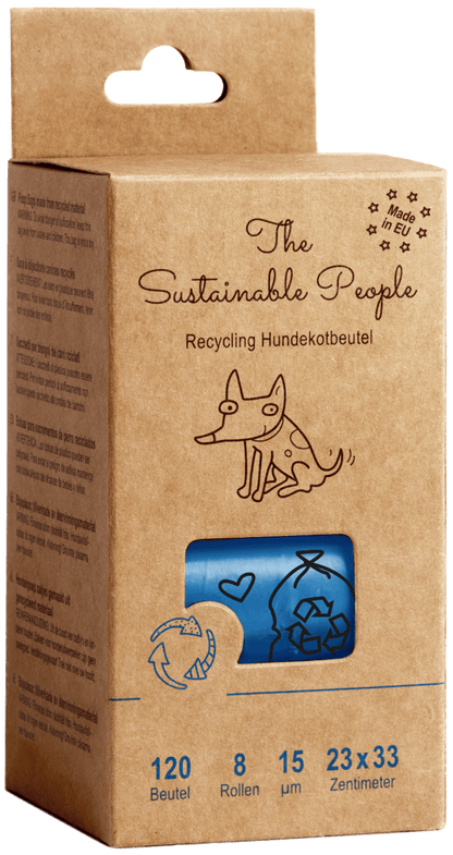 TSP Recycling-Hundekotbeutel, Box mit 120 Stück