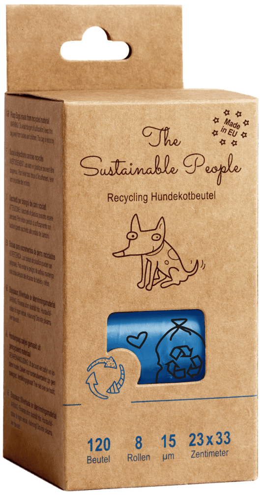 TSP Recycling-Hundekotbeutel, Box mit 120 Stück