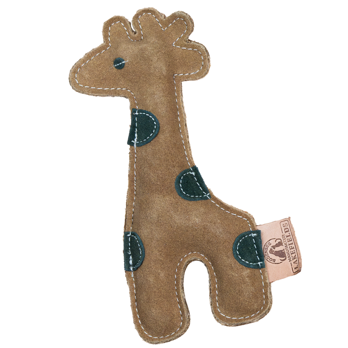 Lakefields Lederspielzeug Giraffe aus Wildleder