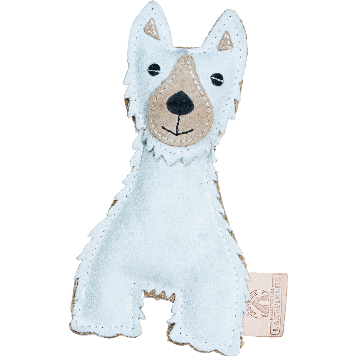 Lakefields Lederspielzeug Terrier aus Wildleder