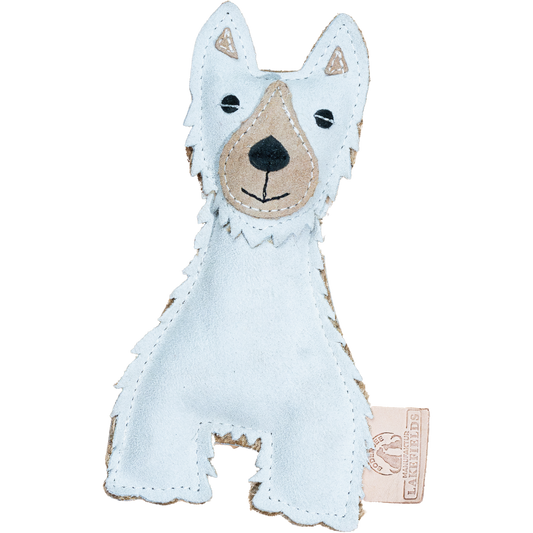 Lakefields Lederspielzeug Terrier aus Wildleder
