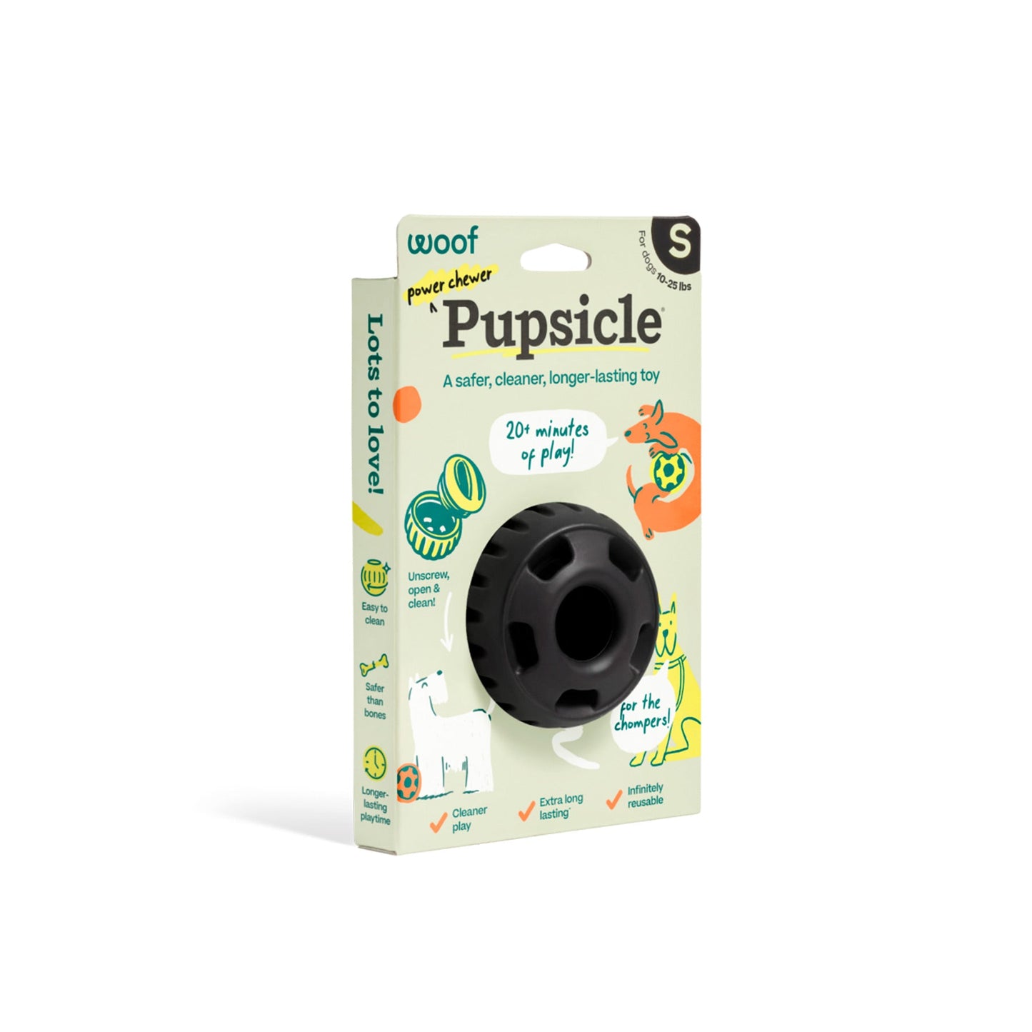 Woof Pupsicle Power Chewer schwarz, Größe S