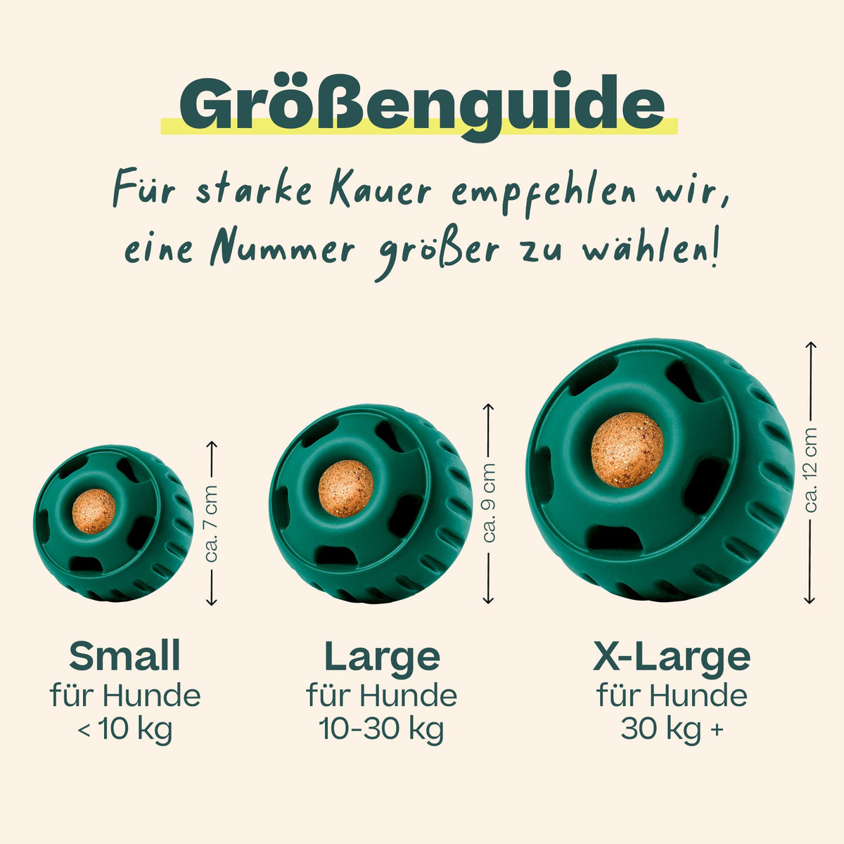 Größenübersicht Woof Pupsicle S und L