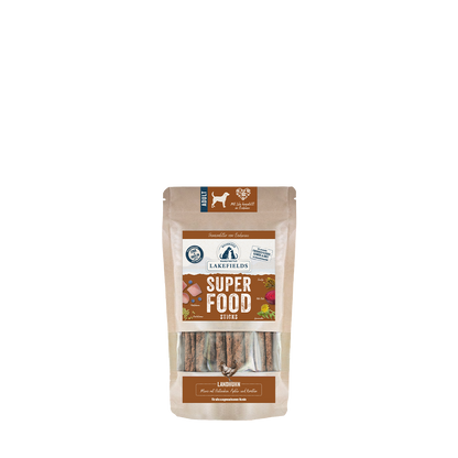 Lakefields SUPERFOOD Sticks vom Huhn – knusprige Sticks für Hunde
