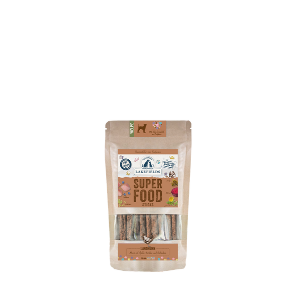 Lakefields SUPERFOOD Sticks vom Huhn für Welpen