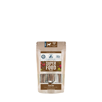 Lakefields SUPERFOOD Sticks vom Lamm – knusprige Sticks für Hunde