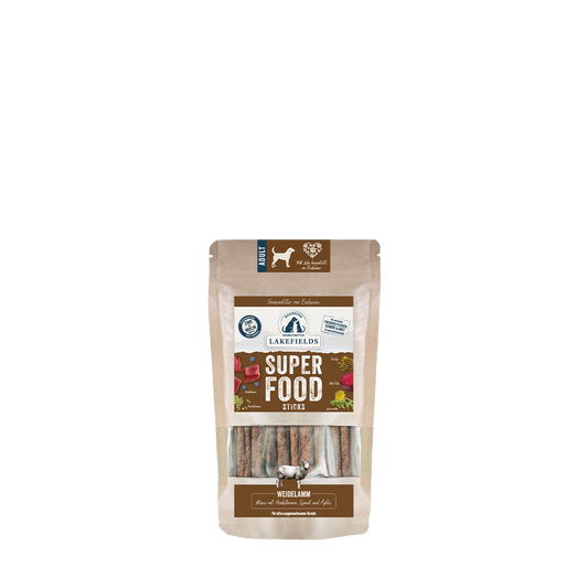 Lakefields SUPERFOOD Sticks vom Lamm – knusprige Sticks für Hunde