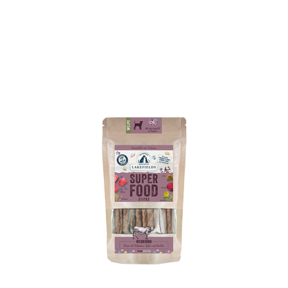 Lakefields SUPERFOOD Sticks vom Weiderind für Welpen